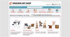 Desktop Screenshot of madisonartshop.com