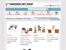 Tablet Screenshot of madisonartshop.com